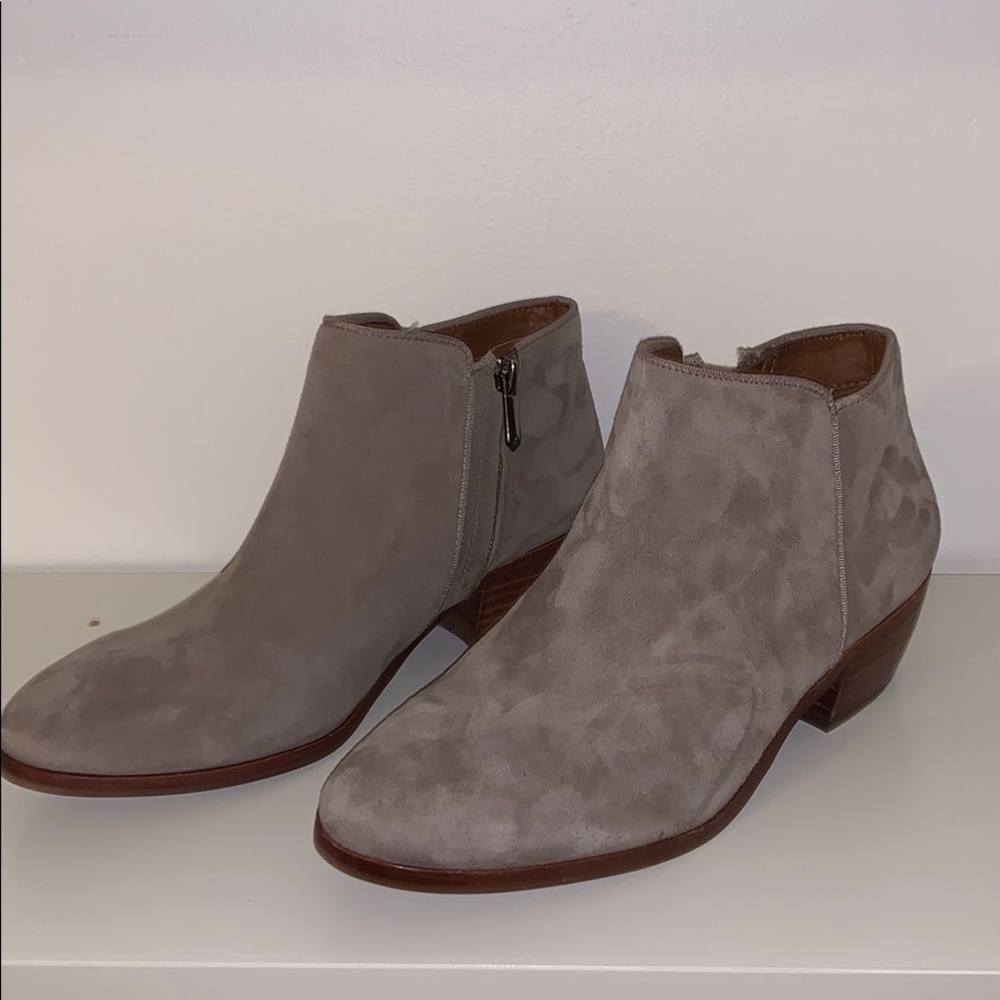 Suede ankle boots